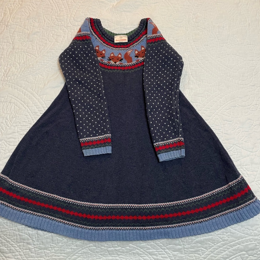 Hanna Andersson fox dress size 110 (6)